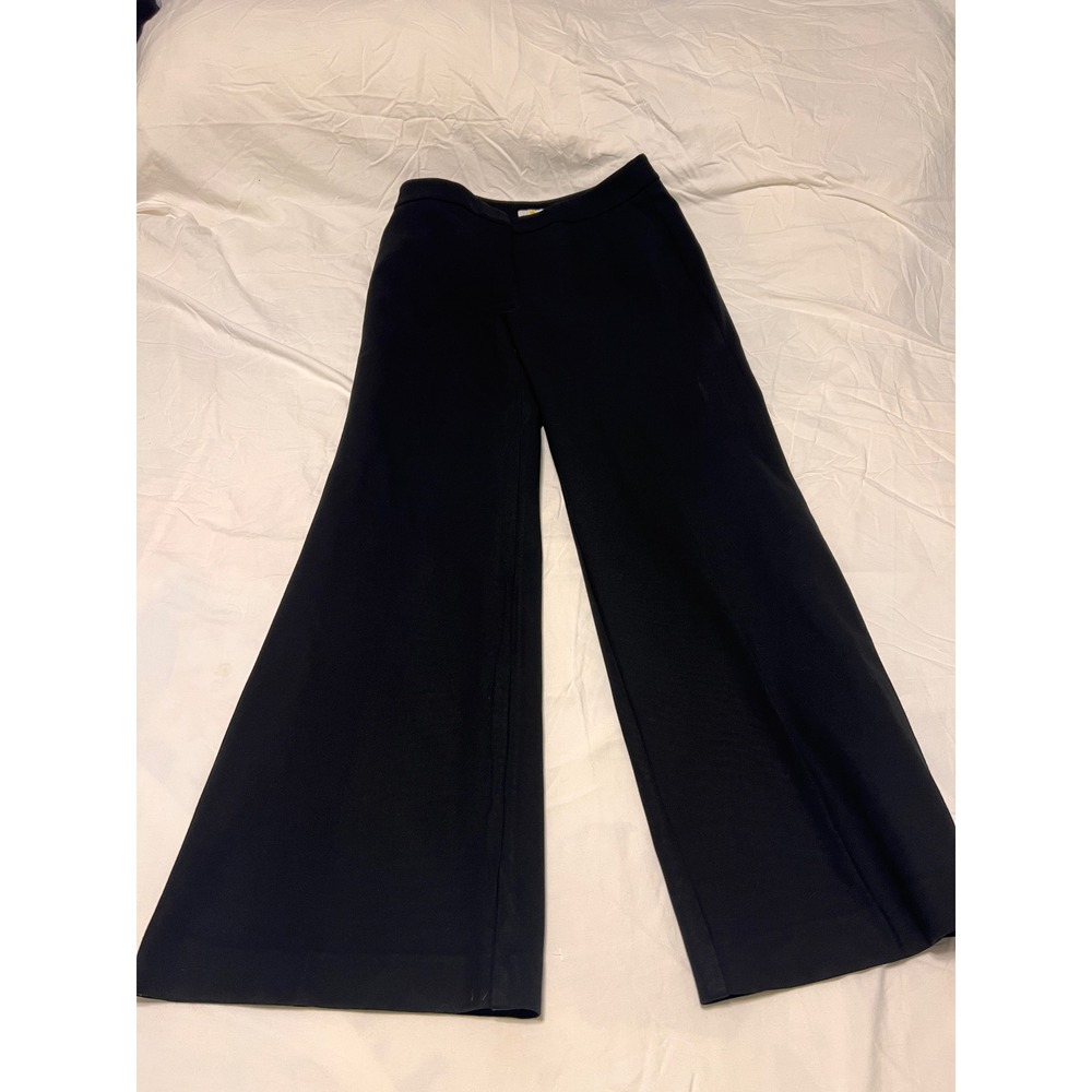 Boden Black Wide Leg Trousers High Rise Dress Pants US 10R UK 14R
